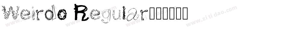Weirdo Regular字体转换